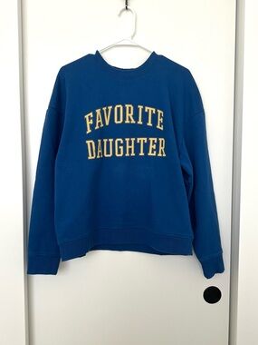 Favorite Daughter Sapphire Blue Graphic Sweatshirt